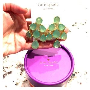 Kate Spade Chandelier Aqua Earrings (New)